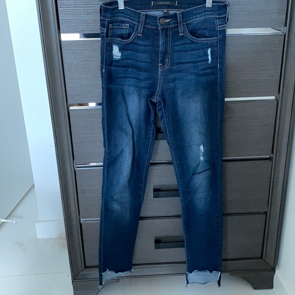 Flying Monkey dark faded jeans with holes